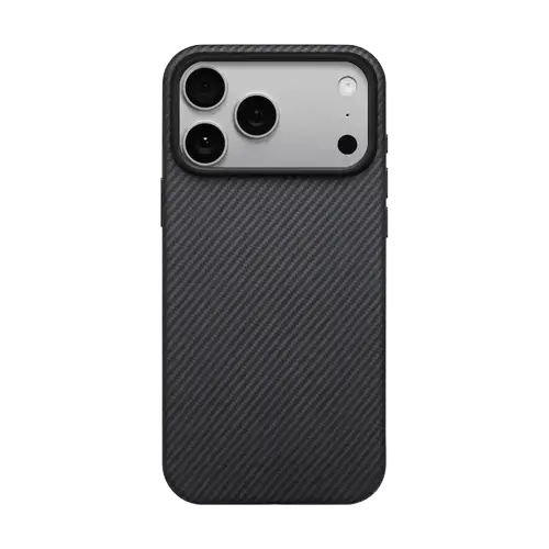 Husa Protectie Spate Pitaka KI1701PB pentru Apple iPhone 17 Pro Aramid UltraGuard (Negru/Gri)