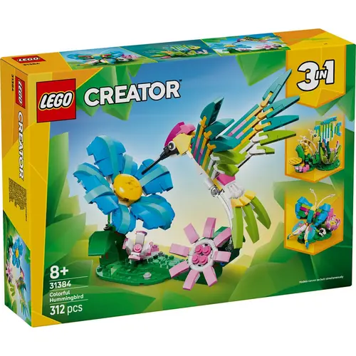 LEGO® Creator - Animale salbatice: Colibri colorat 31384, 312 piese