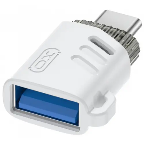 Adaptor XO Design NB256B, OTG USB-C - USB-A (Alb)