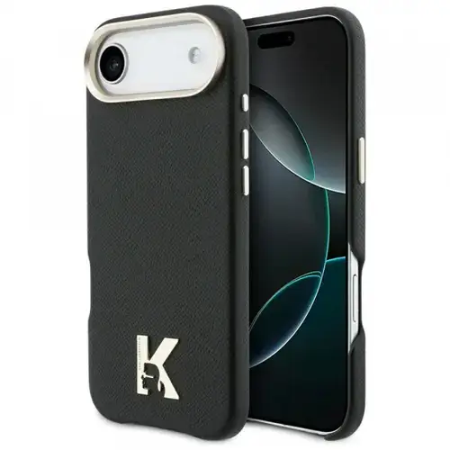 Husa pentru Apple iPhone Air, Karl Lagerfeld, Karl Head Logo, Neagra