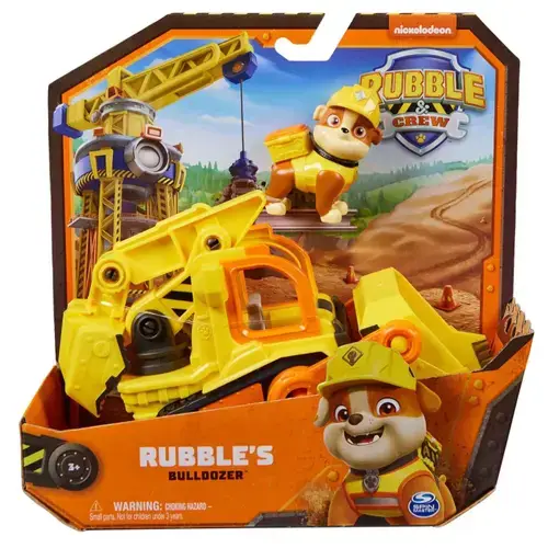Set figurina cu vehicul Paw Patrol  Rubble Crew, Rubble