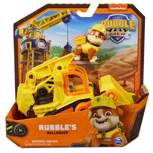 Set figurina cu vehicul Paw Patrol  Rubble Crew, Rubble