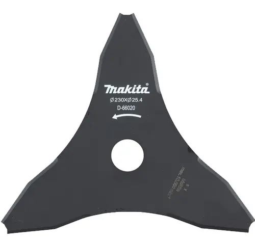 Cutit pentru motocoasa Makita D-66020, 230x25.4 mm, 3 dinti, DUR190L, DUR190U, DUR368A, DUR368L, DUR369A, UR101C