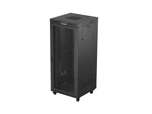 Rack Cabinet 19inch Free-Standing 37U/800x800, Usa perforata, LCD (Negru)