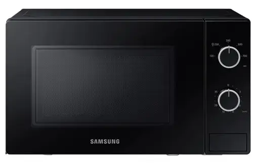 Cuptor cu microunde Samsung MS20A3010AL, 20 L, 700 W, 5 trepte de putere, Control mecanic, Functie decongelare, Temporizator, Iluminare LED (Negru)