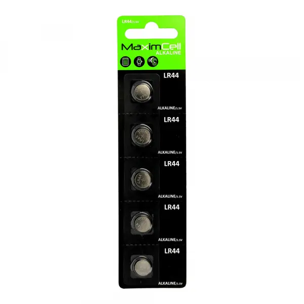 Baterie MaximCell, V13GA / LR44, Set 5 bucati