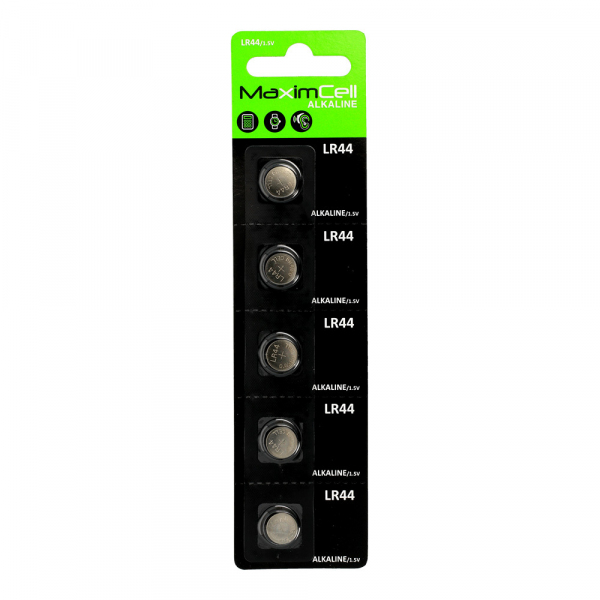 Baterie MaximCell, V13GA / LR44, Set 5 bucati