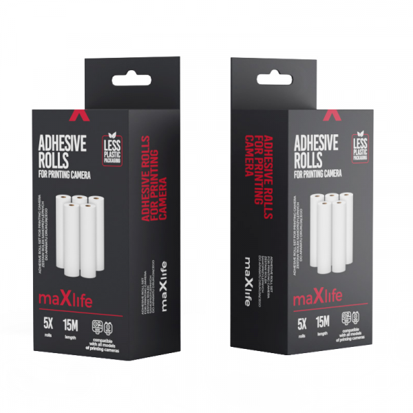 Hartie Foto MaXlife, pentru Camera Foto cu Imprimanta MXPC-100, Set 5 bucati