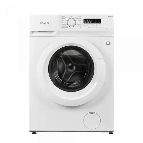 Masina de spalat rufe Samus WSL-7124,7 Kg, 15 programe, 1200 rotatii, Slim, Clasa energetica D, Termostat reglabil, Program ECO 40-60°C, Blocare acces copii (Alb)