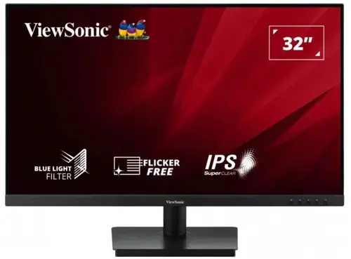 Monitor IPS LED ViewSonic 32inch VA3209-2K-MHD, QHD (2560 x 1440), HDMI, DisplayPort, AMD FreeSync, Boxe (Negru)