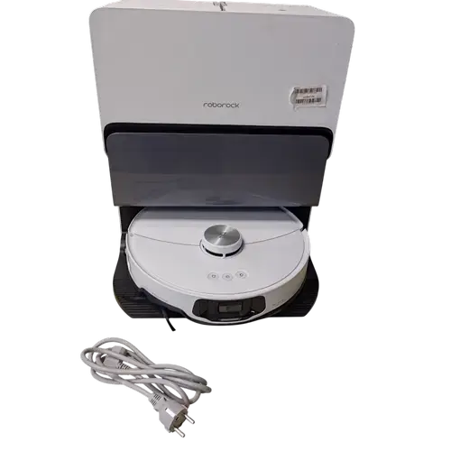 Aspirator robot Roborock S8 MaxV Ultra, 60 W, 10000 Pa, Autonomie 180 minute, Recipient praf 0.27 l, Rezervor apa 0.1 l, 300 mp, Wi-Fi, Amazon Alexa, Siri, Google Home (Alb)