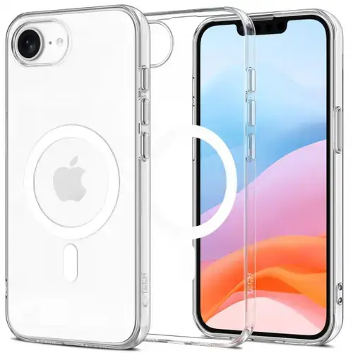 Husa MagSafe pentru Apple iPhone 16e, Tech-Protect, Flexair, Transparenta