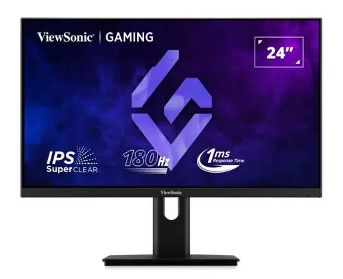 Monitor Gaming IPS LED ViewSonic 23.8inch XG24G1, Full HD (1920 x 1080), HDMI, DisplayPort, Pivot, 180 Hz, 1 ms (Negru)