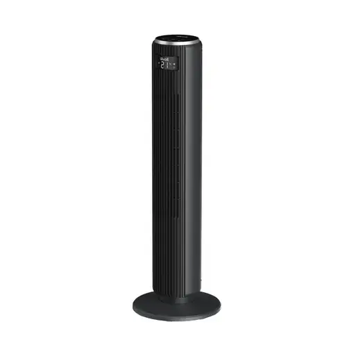 Ventilator turn Levoit LTFF361KEUR, 92cm, 5 viteze, 4 moduri de functionare, foarte silentios, telecomanda (Negru)