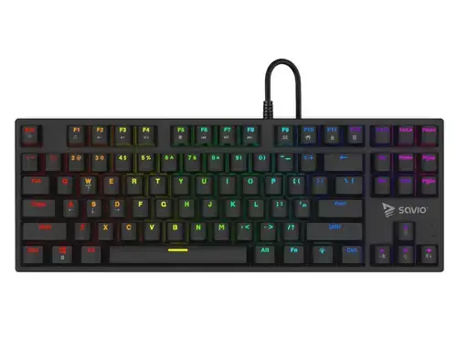 Tastatura Savio Tempest x2, iluminare RGB, Wired, USB, Outemu Blue Switches (Negru)