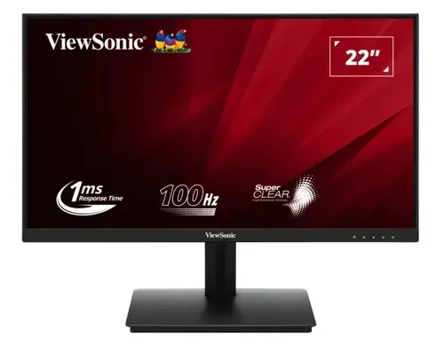 Monitor VA LED ViewSonic 21.5inch VA220-H, Full HD (1920 x 1080), VGA, HDMI, 100 Hz, 1 ms (Negru)