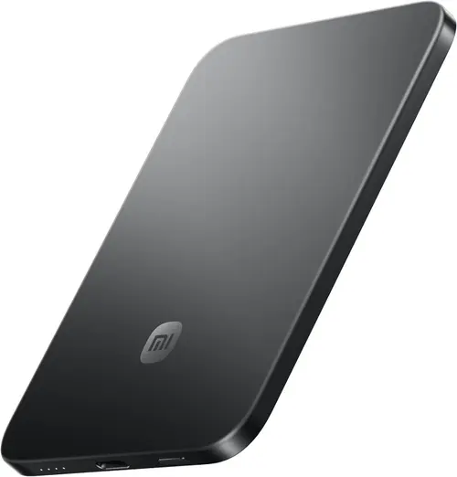 Acumulator extern Xiaomi UltraThin Magnetic Power Bank BHR0913GL, 5000mAh, 15 W, Wireless, USB Type-C (Negru)
