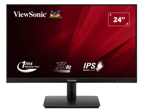 Monitor ViewSonic 23.8inch VA240-H-2, FulL HD (1920 x 1080), VGA, HDMI, 75 Hz, 1 ms (Negru)