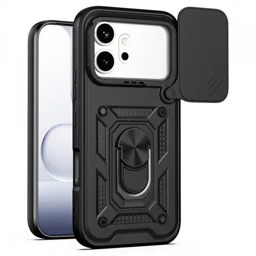 Husa pentru Honor 600 Pro / 600, Techsuit, CamShield, Neagra