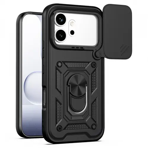 Husa pentru Honor 600 Pro / 600, Techsuit, CamShield, Neagra