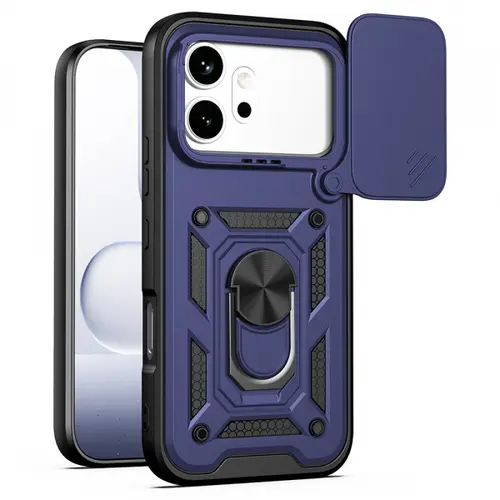 Husa pentru Honor 600 Pro / 600, Techsuit, CamShield, Albastra