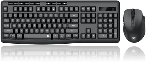 Kit tastatura si mouse wireless Redragon BS-7367-B, 2.4G, 4000 DPI, Layout US (Negru)