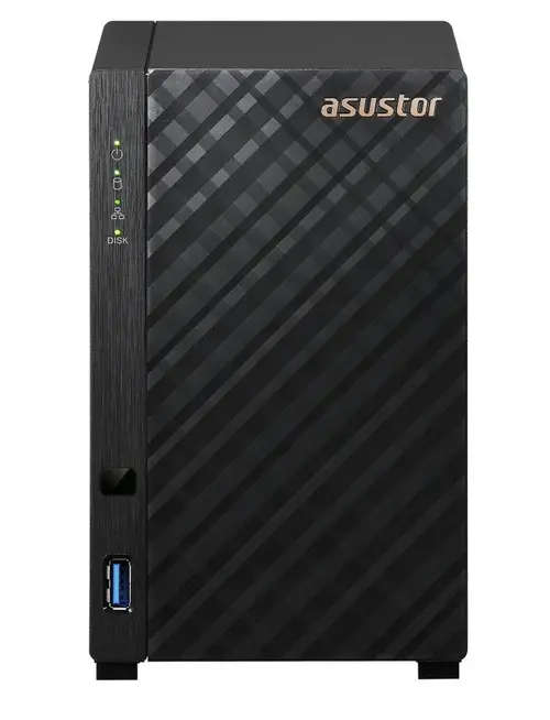 NAS Asustor AS1202T, 2 Bay-uri, Procesor Quad-Core 1.7GHz CPU, 2.5GbE Port, 1GB DDR4 (Negru)