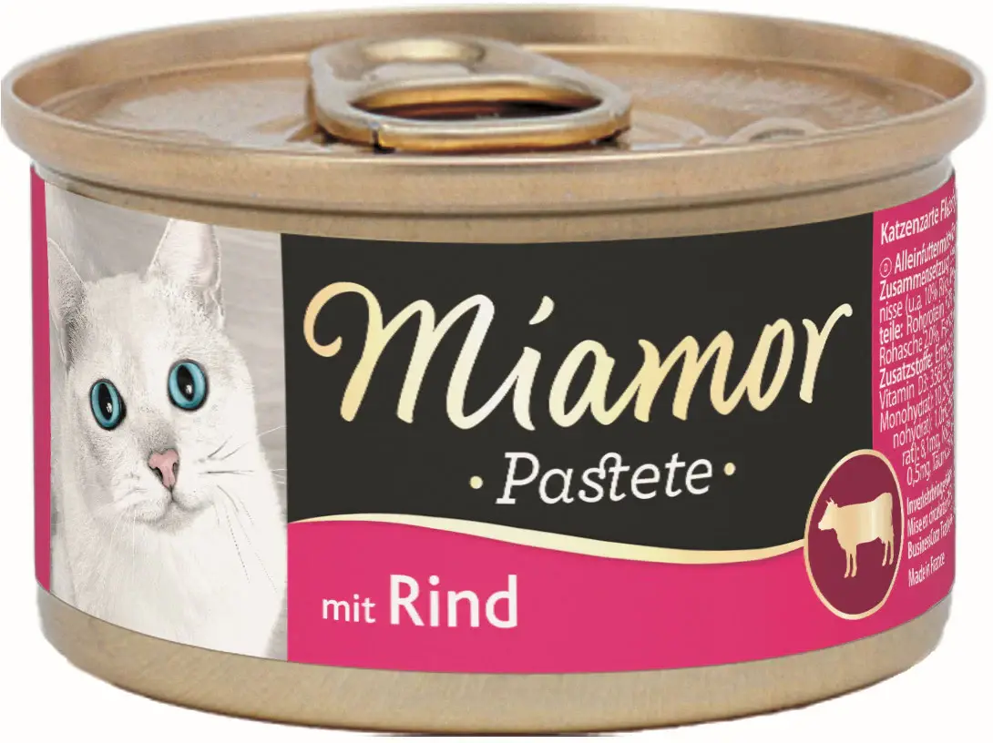 MIAMOR Pate pentru pisici, cu Vită 85g