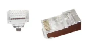 Mufe RJ-45 Gembird LC-PTF-01/50, pentru cablu FTP, Cat5e, conector RJ-45 (T) tip pass-through, ecranat, plastic cu metal, 50 buc.