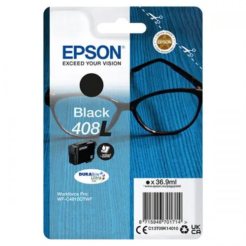 Cartus Cerneala Epson Black 408L, acoperire 2200 pagini (Negru)