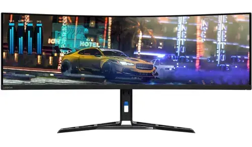 Monitor Gaming VA LED Lenovo Legion 44.5inch R45w-30, DQHD (5120 x 1440), HDMI, DisplayPort, Ecran curbat, 170 Hz, 1 ms (Negru)