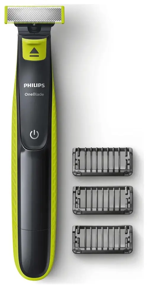Aparat de ras Philips OneBlade Face QP2724/10, Autonomie 45 minute, Wet & Dry (Negru/Verde)