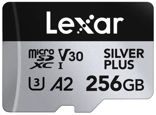 Card de memorie Lexar Professional SILVER Plus LMSSIPL256G-BNANG, 256GB, microSDXC, UHS-I U3, V30
