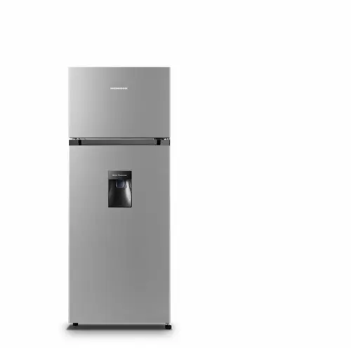 Frigider cu doua usi HEINNER HF-HS205SWDE++, 206 l, Clasa E, Lumina LED (Argintiu)
