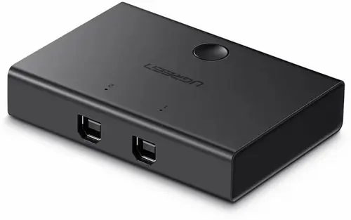 Switch USB Ugreen US158, 2 x USB-B (Negru)