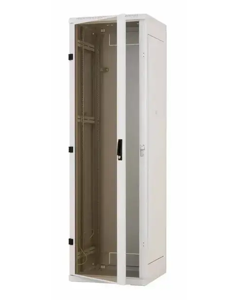 Rack de podea 19 Triton 42U 800x1000mm usa fata sticla panouri laterale/spate detasabile sectiuni pentru ventilatie activa, sectiuni acces cabluri sus/jos/spate IP20 (Gri)