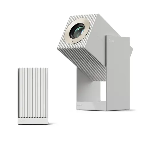 Videoproiector Xiaomi Wanbo Cube 2 PRO, 1920x1080 FHD, LCD, 500 ANSI lumeni, Android TV 11 (Alb)