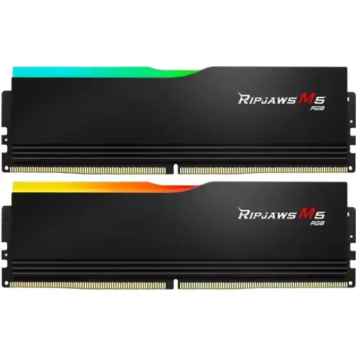 Memorii G.Skill Ripjaws M5 RGB Black Intel XMP 3.0, 32GB  (2x16GB), DDR5-5200MHz, CL40, Dual Channel