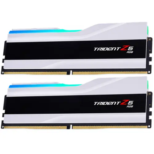 Memorii G.Skill Trident Z5 RGB White Intel XMP 3.0, 32GB (2 x 16 GB), DDR5-6000MHz, CL36, Dual Channel