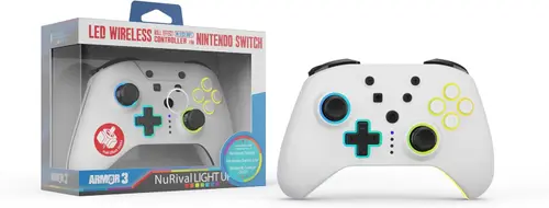 Controller Wireless Hyperkin Armor3 NuRival, Pentru Nintendo Switch OLED (Alb)