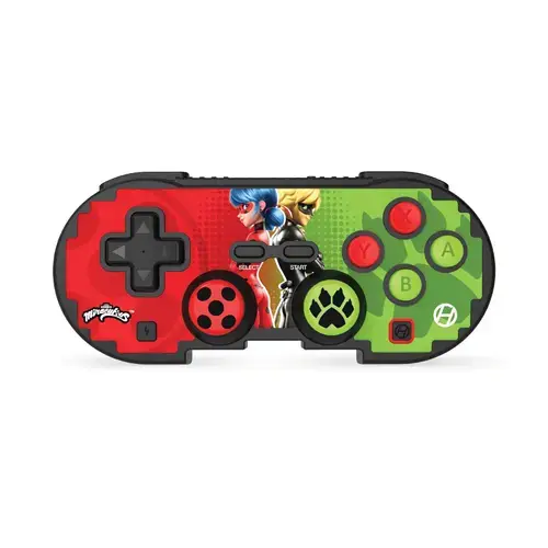 Controller Gaming Wireless Hyperkin Miraculous Edition (Bug & Cat) M01328-MTBC, Bluetooth, Compatibil Android, MAC, Nintendo Switch, Nintendo Switch OLED, PC, iOS (Rosu/Verde)