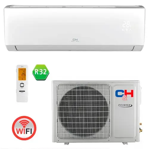 Aparat de aer conditionat Cooper&Hunter Arctic CH-S09FTXLA2-NG, 9000 BTU, Inverter, Wi-Fi, Clasa A++/A+++, I FEEL, Auto-Restart, BLUE-FIN (Alb)