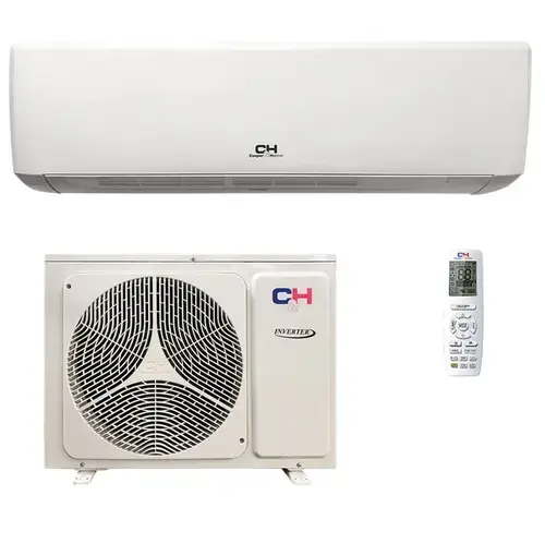 Aparat de aer conditionat Cooper&Hunter Vital CH-S12FTXF, 12000 BTU, Clasa A++/A+, Inverter, Wi-Fi, I FEEL, Auto-restart, Auto-diagnosticare, BLUE-FIN (Alb)