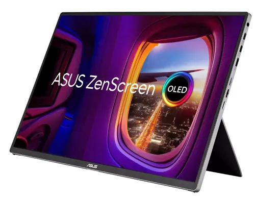 Monitor Portabil Asus 16inch ZenScreen MQ16FC, 16inch, WUXGA (1920 x 1200), USB Type-C, mini-HDMI, 1 ms (Negru/Argintiu)