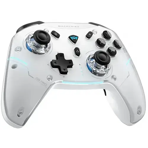 Controller Wireless Machenike G5Pro Max, 2.4 GHz / Bluetooth / cablu USB-C, Compatibil cu Nintendo Switch, Nintendo Switch 2, Android, iOS, Windows (Alb)