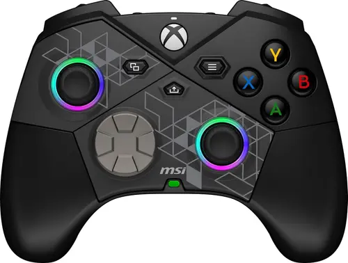 Controller Wireless MSI FORCE PRO, 2.4 GHz / Bluetooth / USB 2.0 (USB-C), Autonomie pana la 48 ore, Compatibil cu Xbox Series X|S, Xbox One X|S, Windows 10/11, Android (Negru)