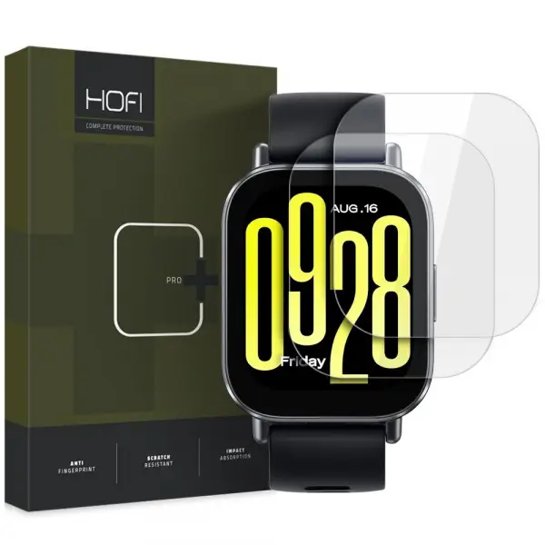 Folie Protectie HOFI Glass PRO+ pentru Xiaomi Redmi Watch 5 Active, Set 2 bucati, Sticla Securizata