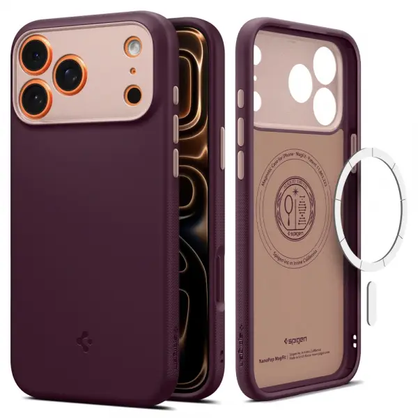 Husa MagSafe pentru Apple iPhone 17 Pro, Spigen, Caseology Nano Pop, Visinie ACS10327