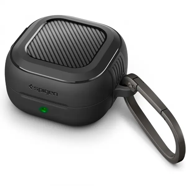 Husa Spigen Rugged Armor pentru Samsung Galaxy Buds4 / Buds4 Pro, Neagra Mata ACS11200