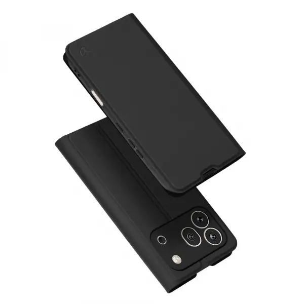 Husa pentru Honor 600 Pro, Techsuit, Magskin Book, Neagra